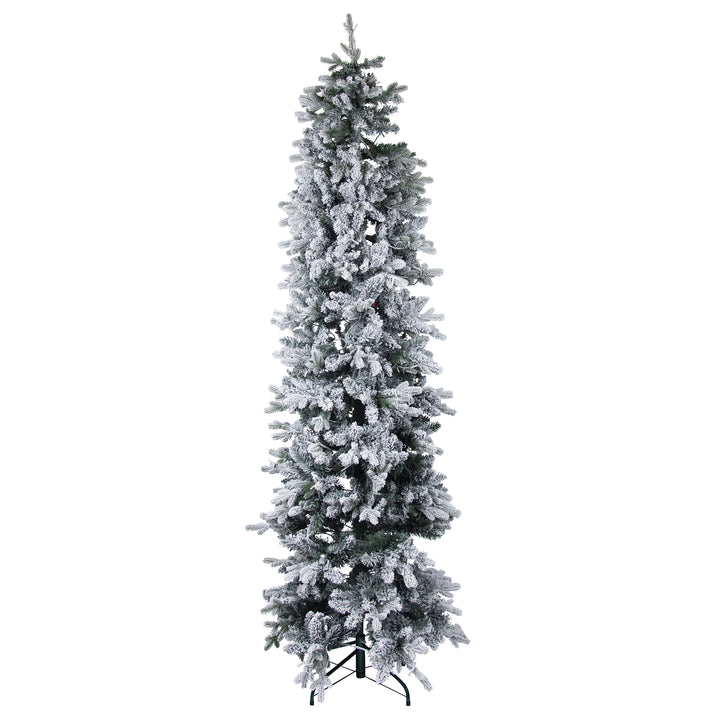 Pre-lit Snow Flocked Pine Christmas Tree
