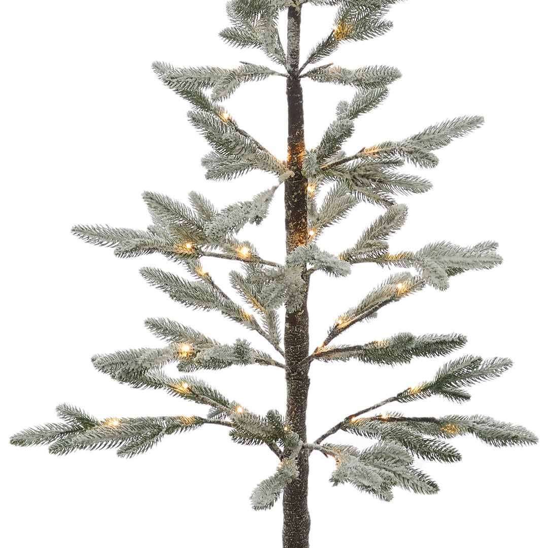 Pre-Lit Snowy Spruce Christmas Tree 