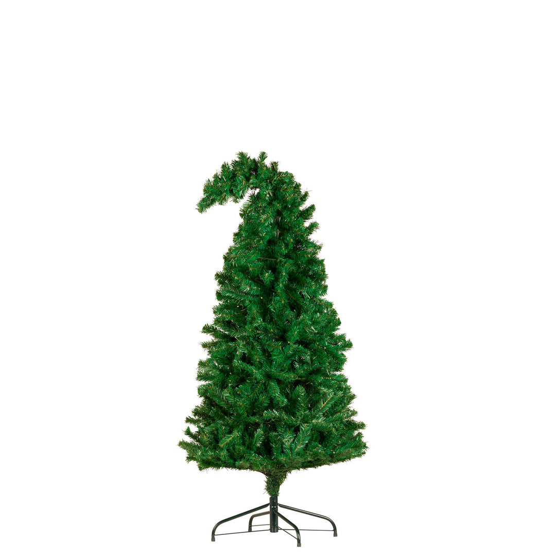 Pre-Lit LED Bad Santa Bent Top Christmas Tree 122cm (4ft)