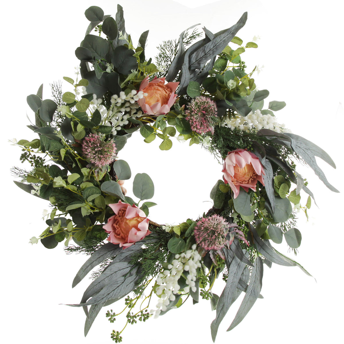Protea Eucalyptus Floral Tribute Wreath