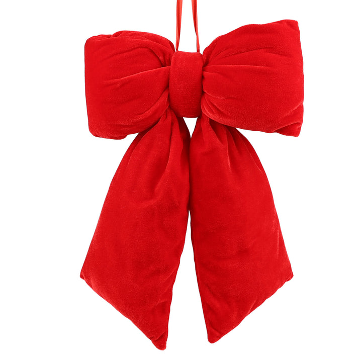Puffy Bow Red - 24cm(W)