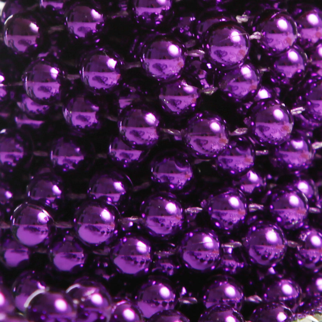 Purple Bead Chain Christmas Garland