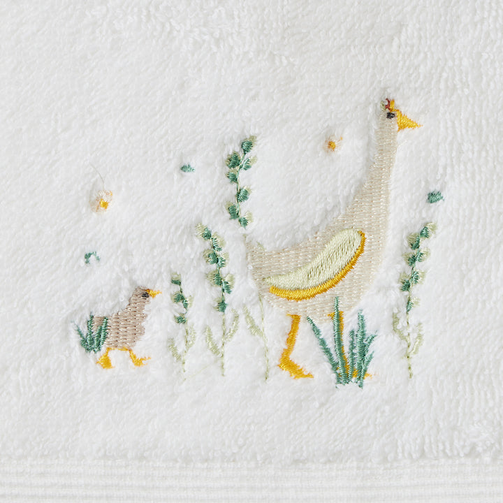 Personalised Paddling Ducks Bath Towel &amp; Face Washer in Organza Bag