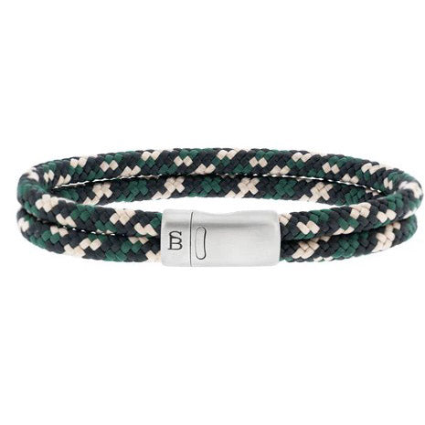 Steel and Barnett - Lake - Hunter Camo Double Braided Cord Ropes 12mm Sporty Bracelet - Large