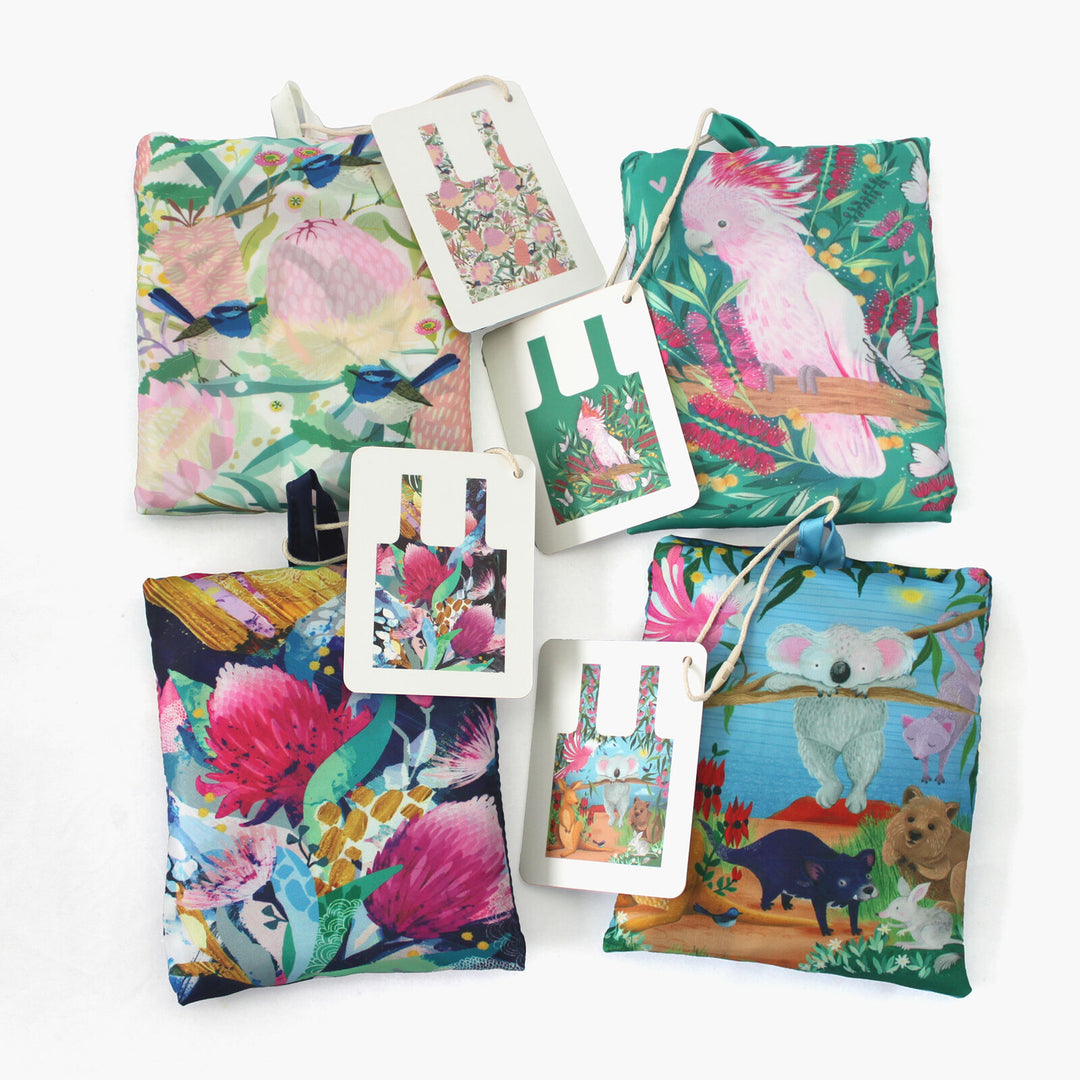Recycled Shopping Bags 100% Australian Bliss - Assorted
