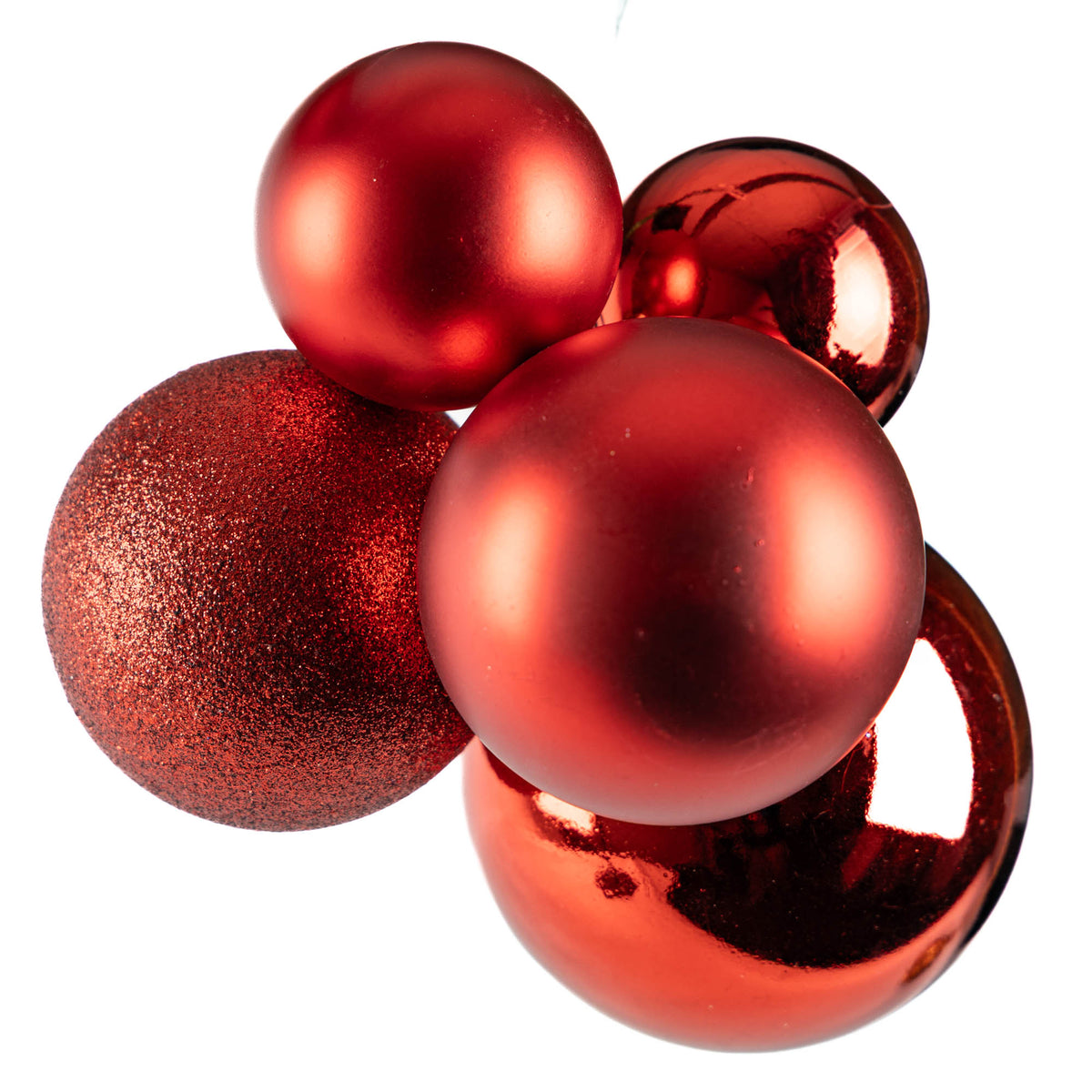 Red 5 Bauble Cluster Hanging Decoration