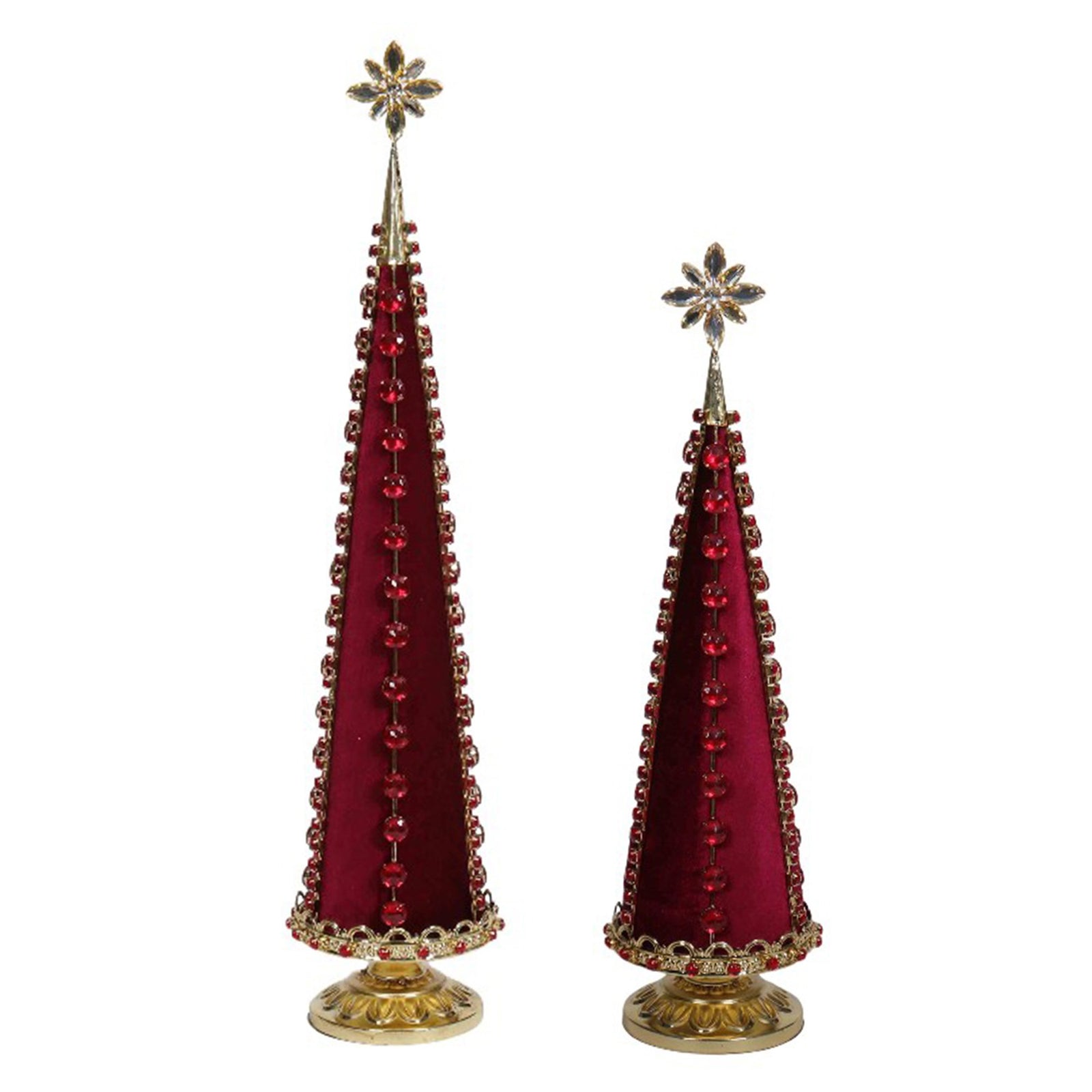 Red & Gold Table Top Christmas Tree