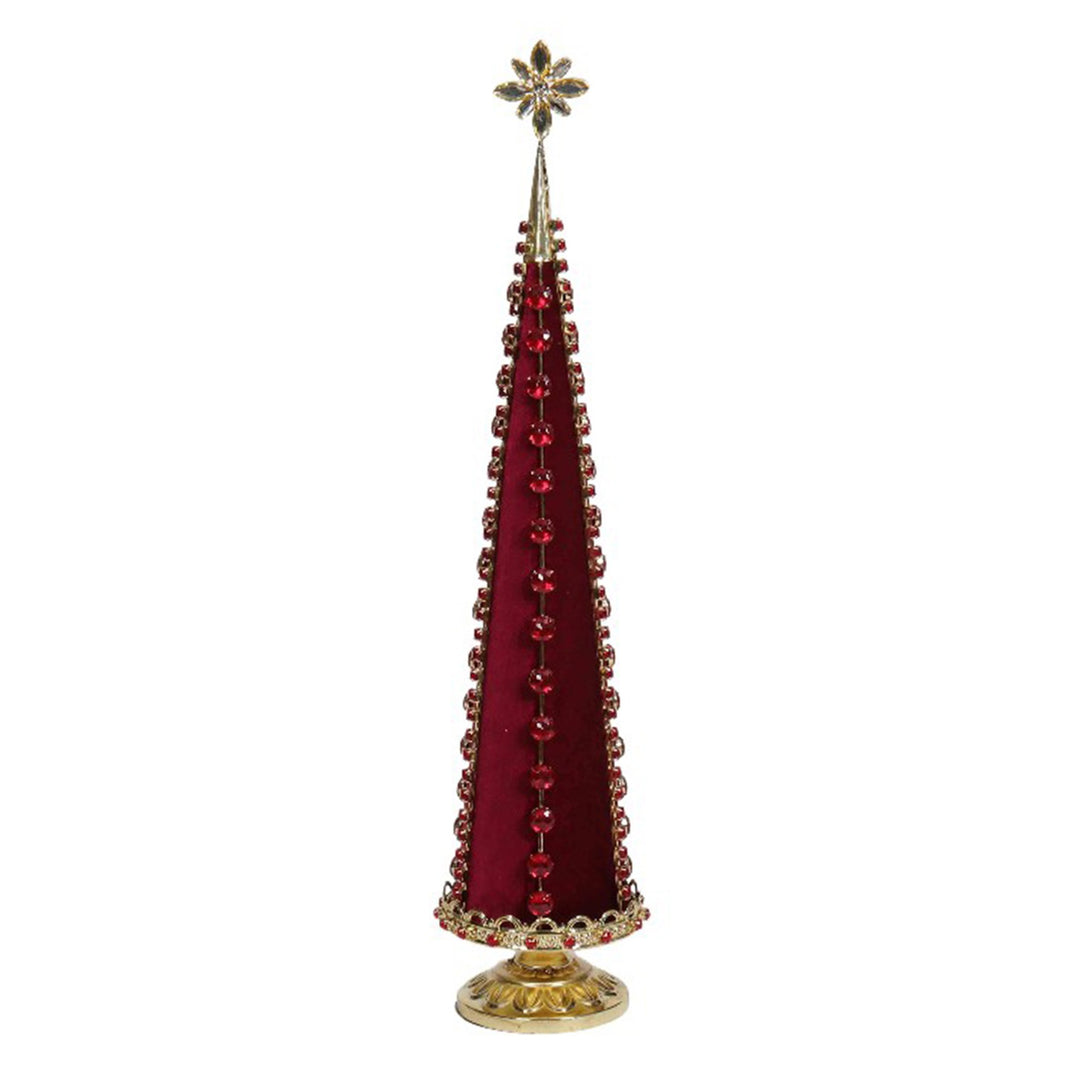Red &amp; Gold Table Top Christmas Tree