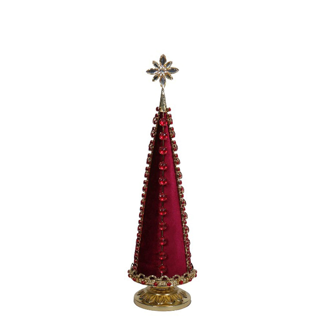 Red &amp; Gold Table Top Christmas Tree