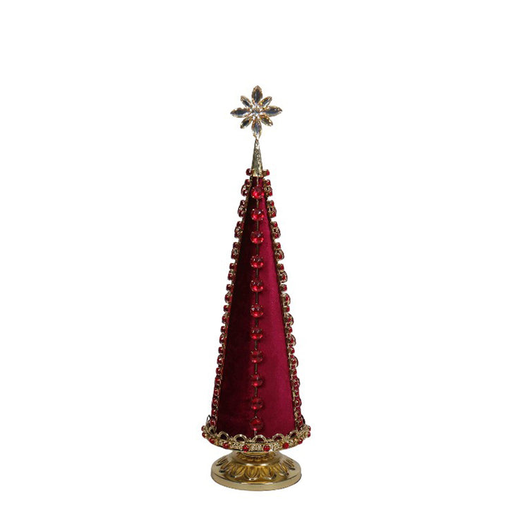 Red &amp; Gold Table Top Christmas Tree