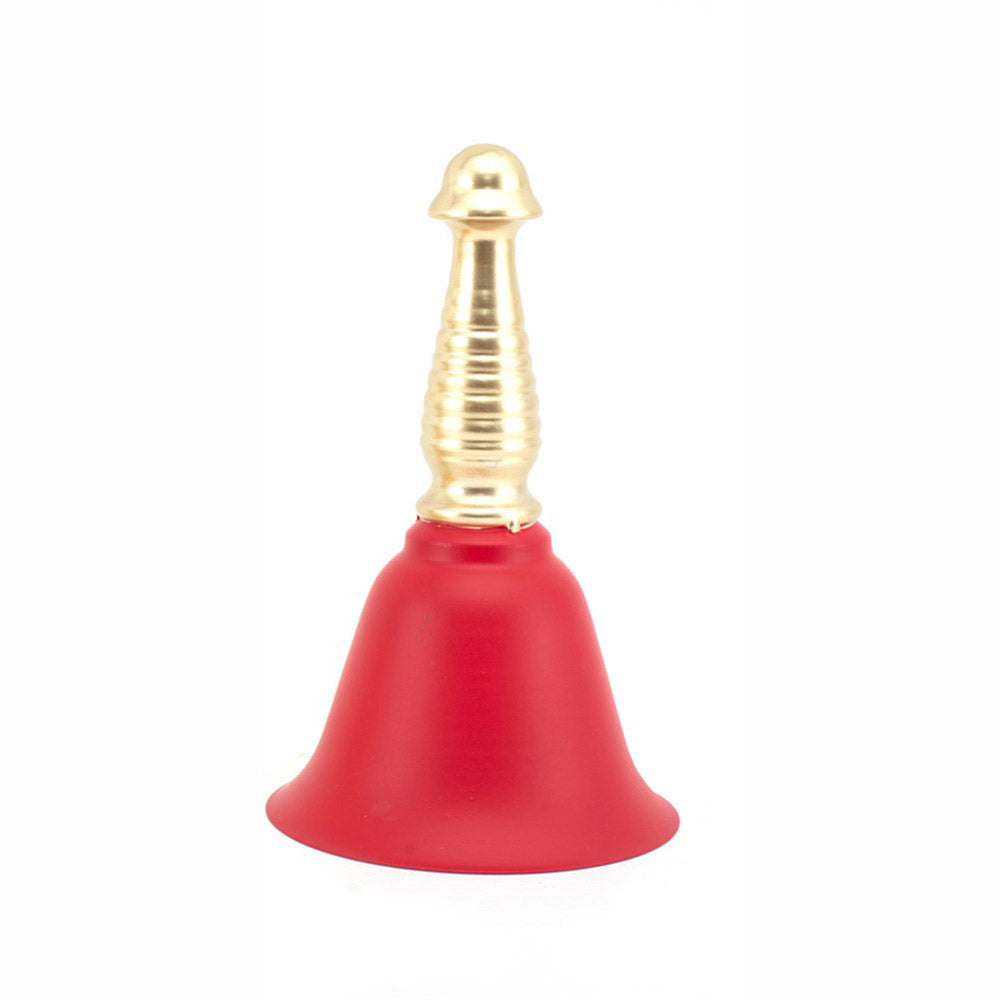 Red and Gold Hand Bell Ornament- 12.5cm (D)
