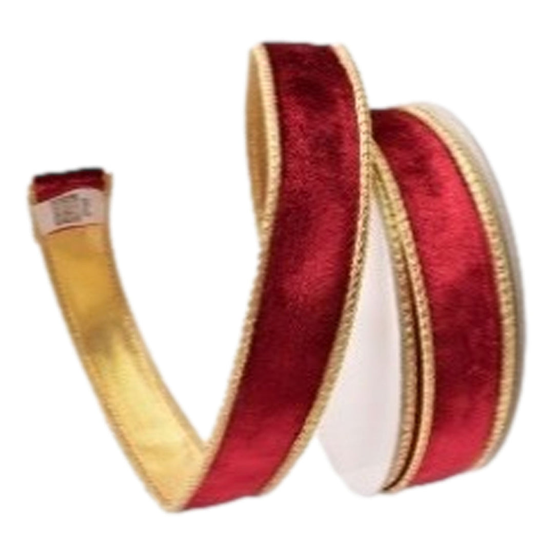 Red and Gold Ribbon 64mm