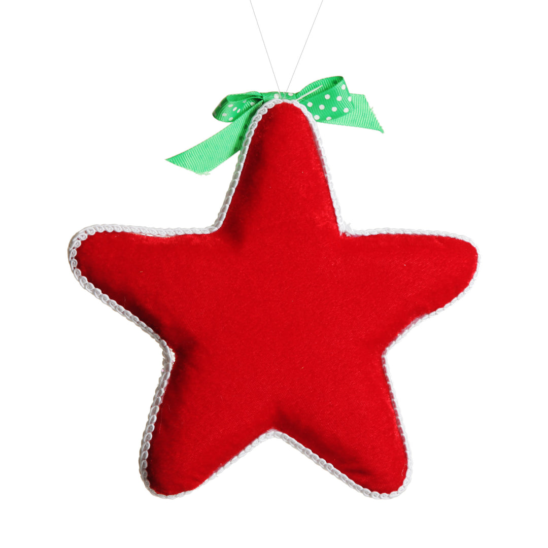 Red and Green Candy Star Christmas Decoration