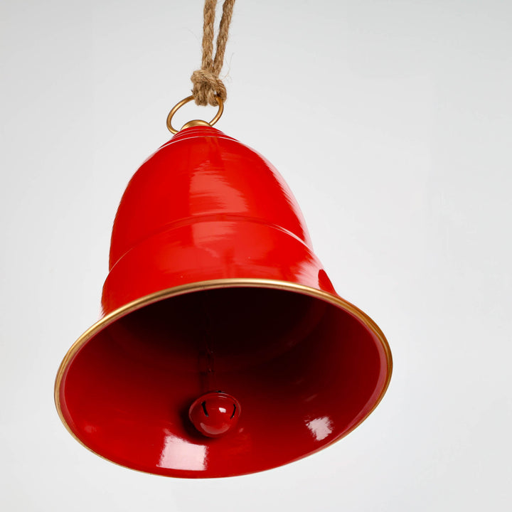 Red Bell with Champagne Detail - 26cm