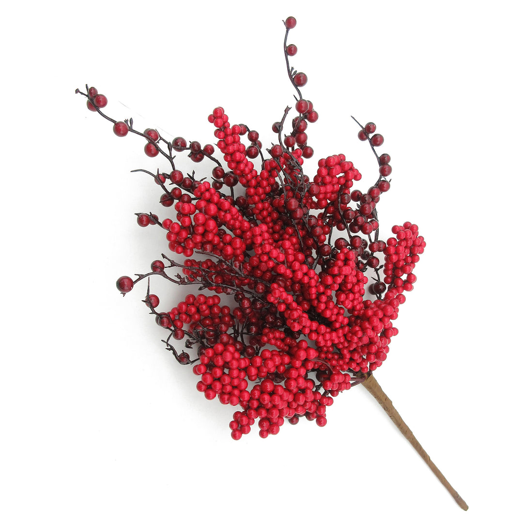 Red Berry Two Tone Spray - 40cm(H)
