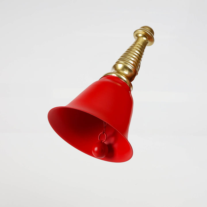 Red and Gold Hand Bell Ornament- 12.5 (D)