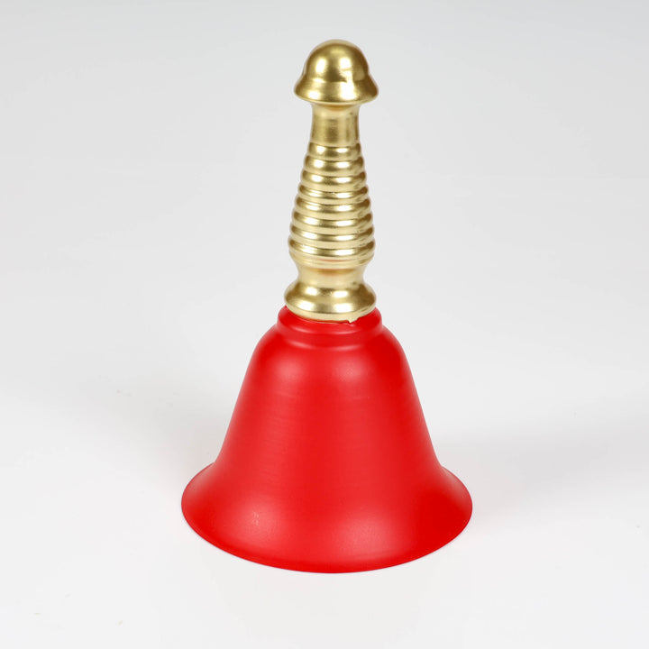 Red and Gold Hand Bell Ornament- 12.5 (D)