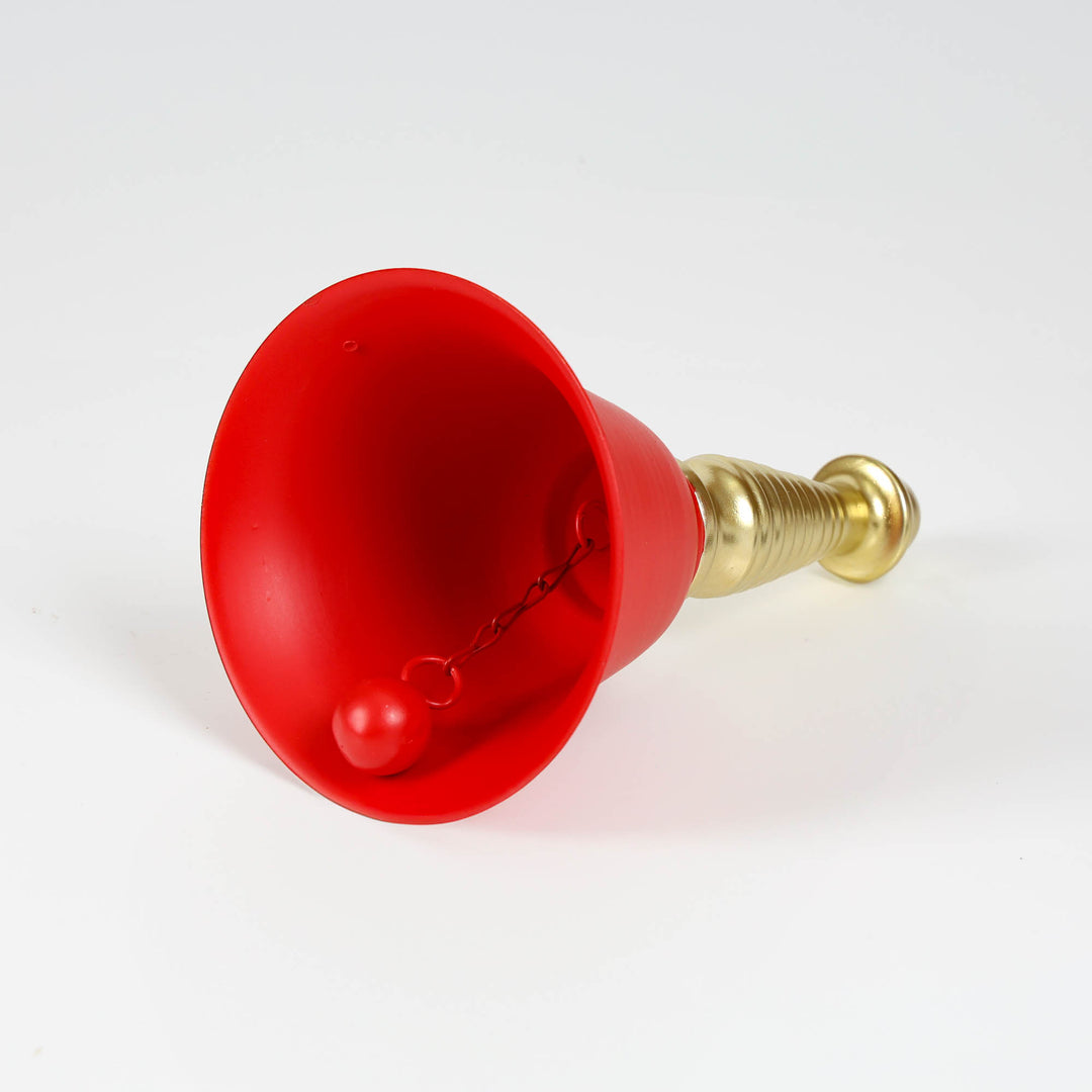 Red and Gold Hand Bell Ornament- 12.5 (D)