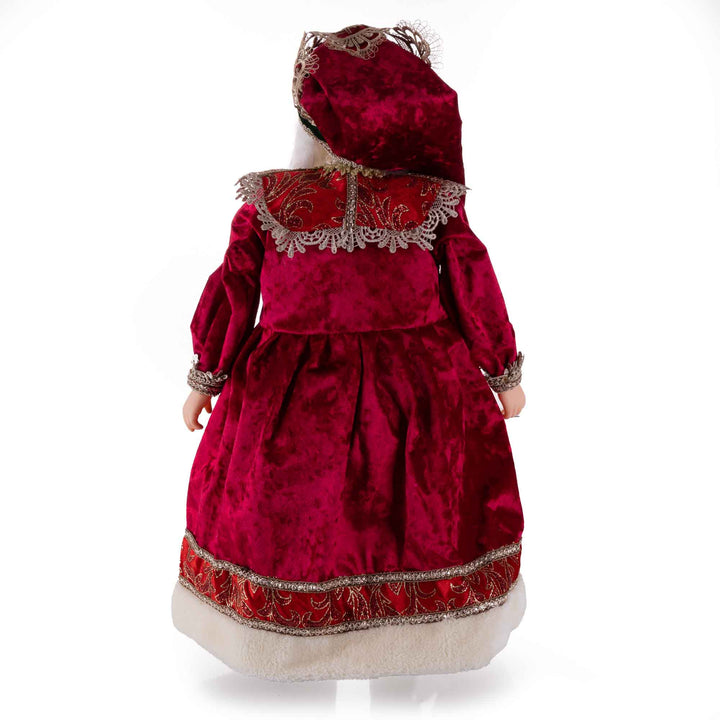 Red and Gold Standing Traditional Santa Figurine 45cm(H)
