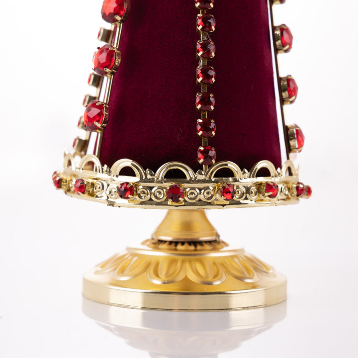 Red &amp; Gold Jewelled Table Top Christmas Tree