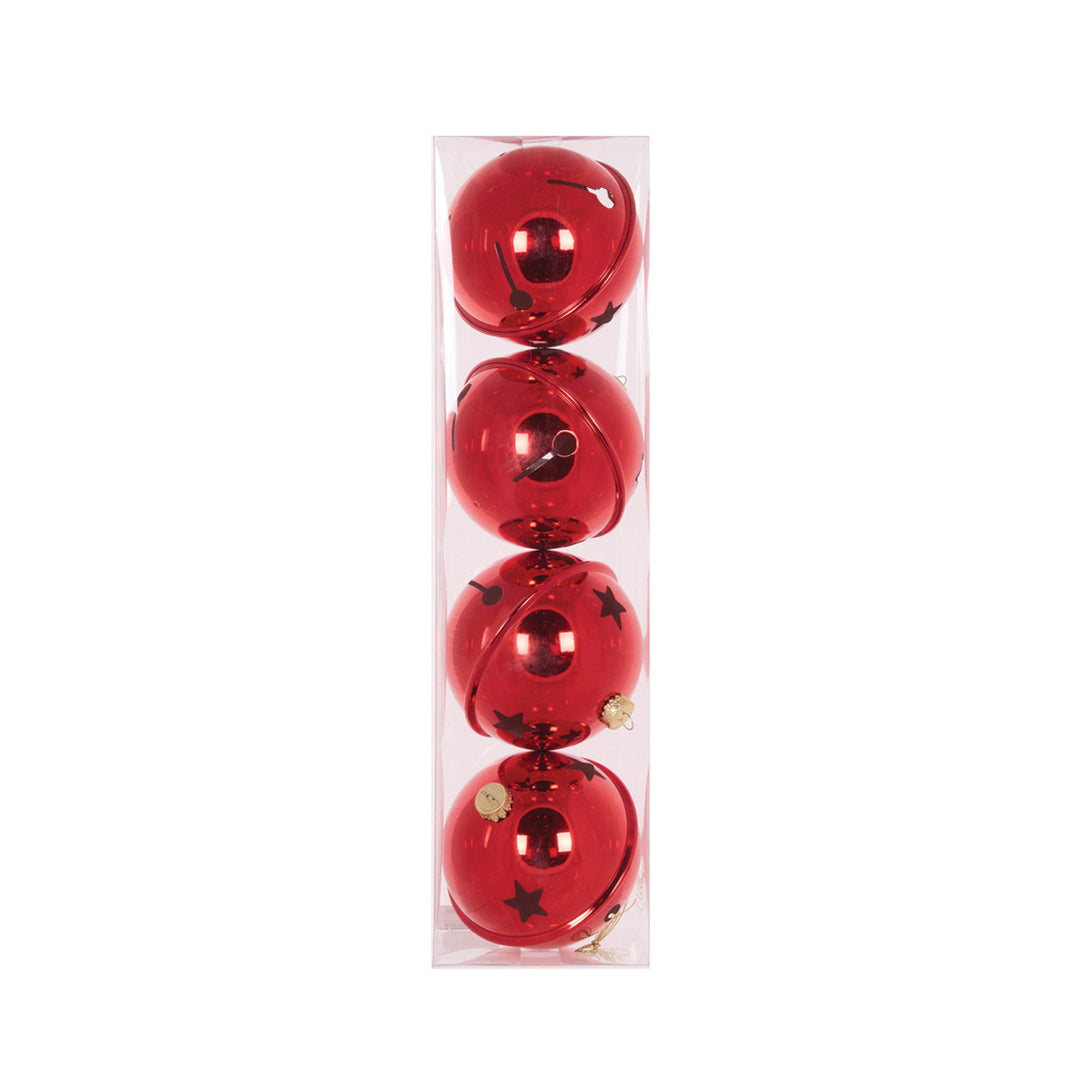 Red Jingle Bells - 4 Pack