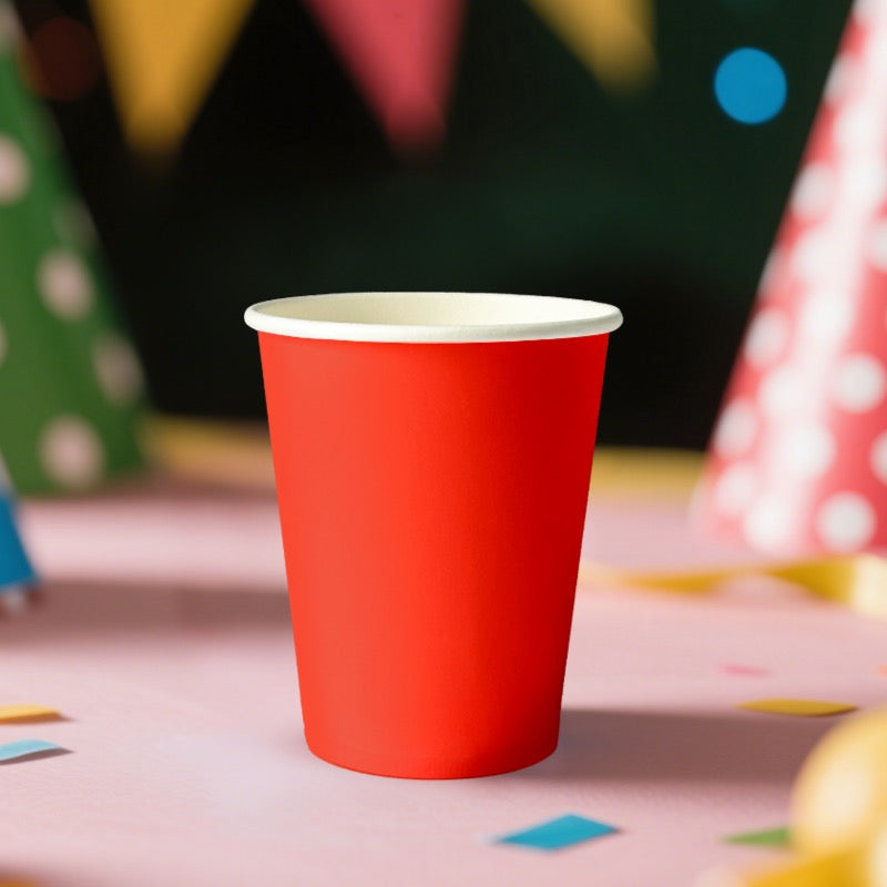Red Paper Cups - Pack of 12