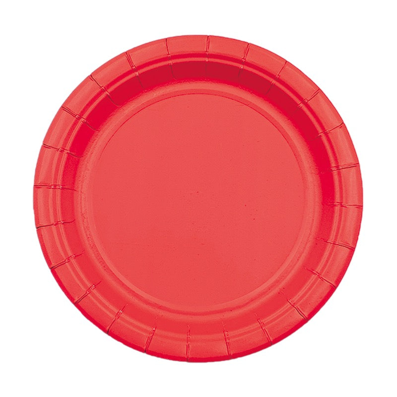 Red Paper Plate - Pack of 12