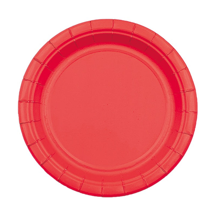 Red Paper Plate - Pack of 12