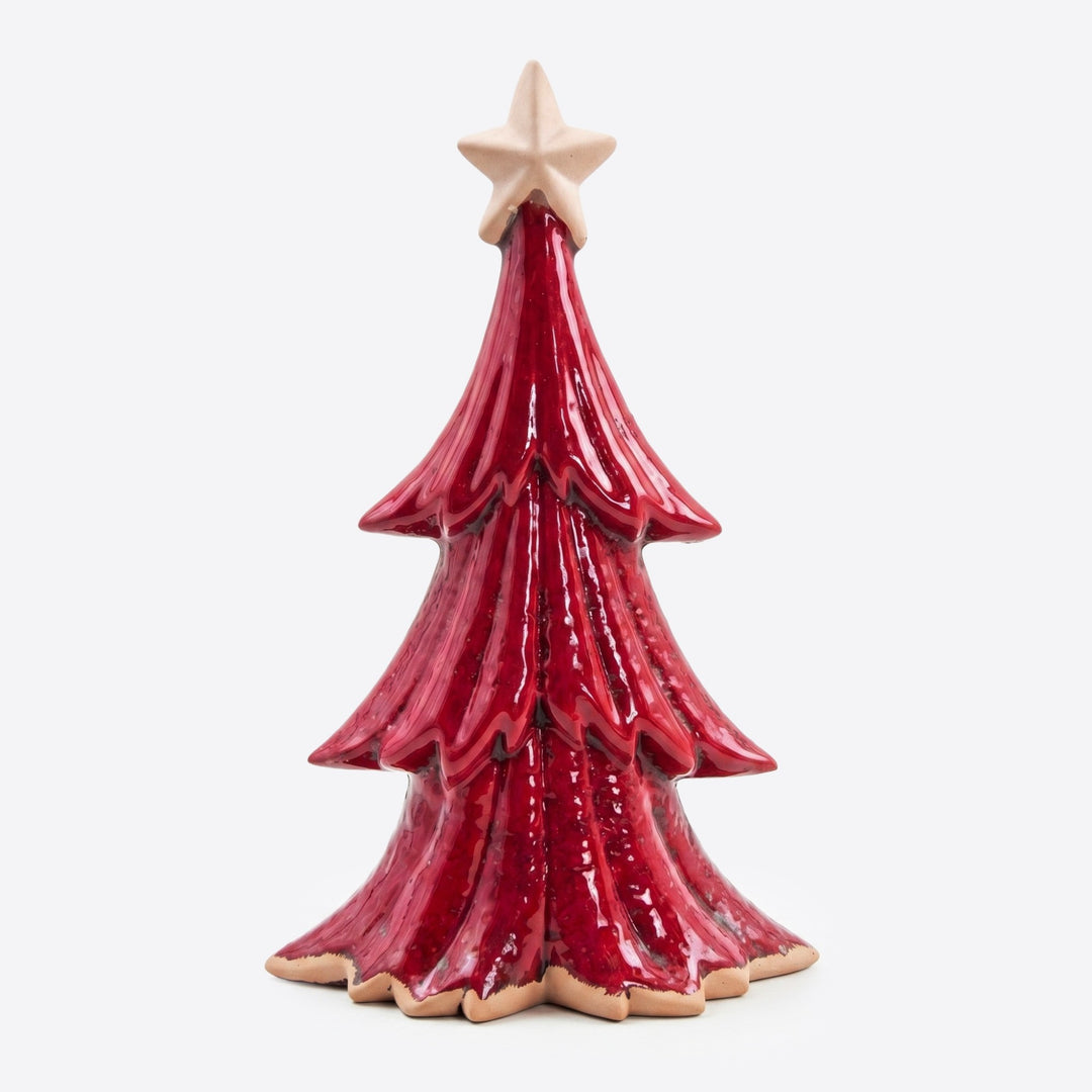 Red Table Top Christmas Tree - 25cm
