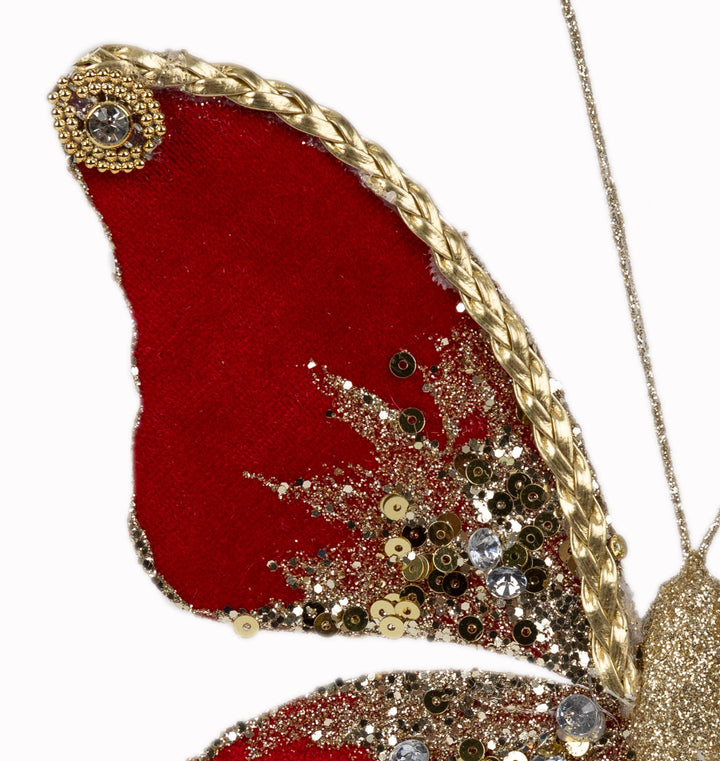 Red Velvet Butterfly Clip