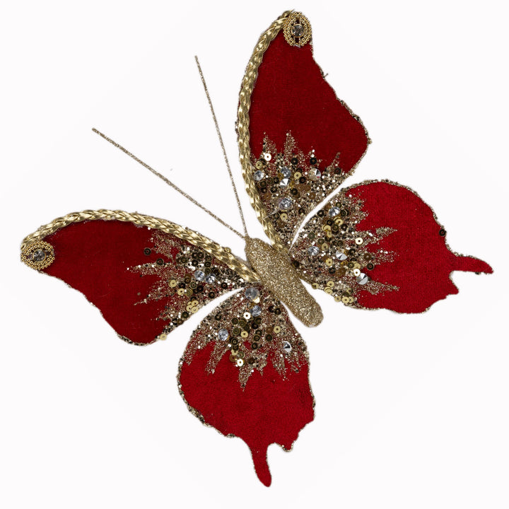Red Velvet Butterfly Clip