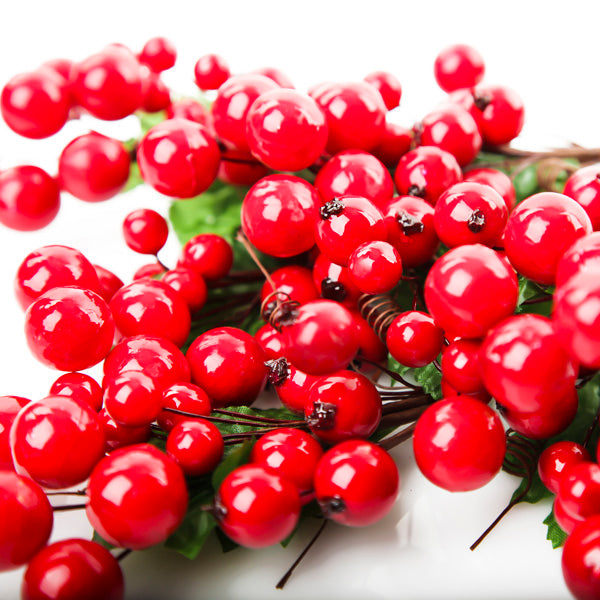 Red Berry Spray - Set of 2 - Detail