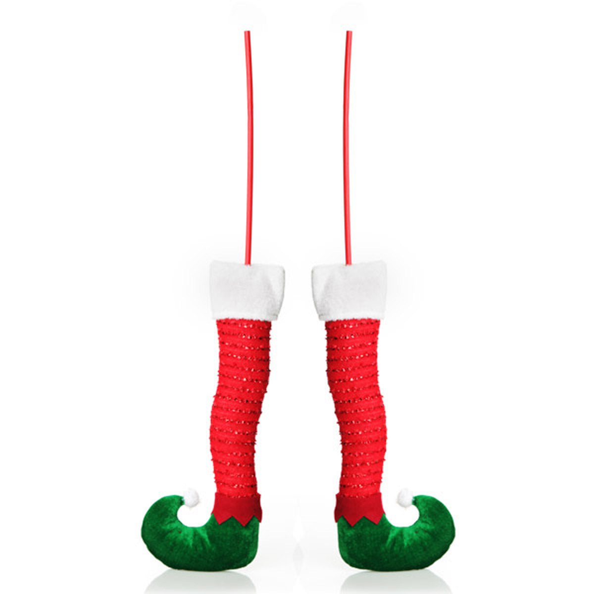 Pair of Red Christmas Elf Legs - Medium