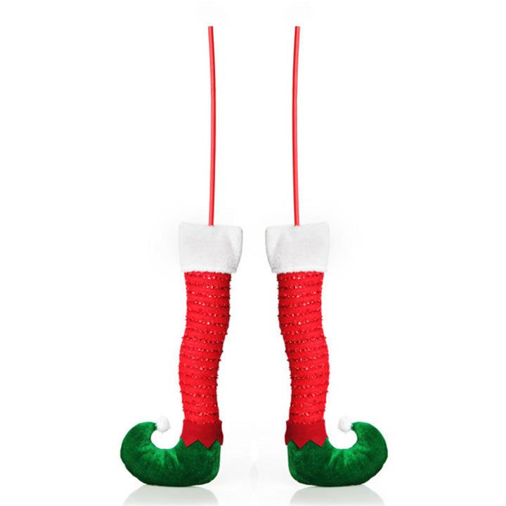 Pair of Red Christmas Elf Legs - Medium