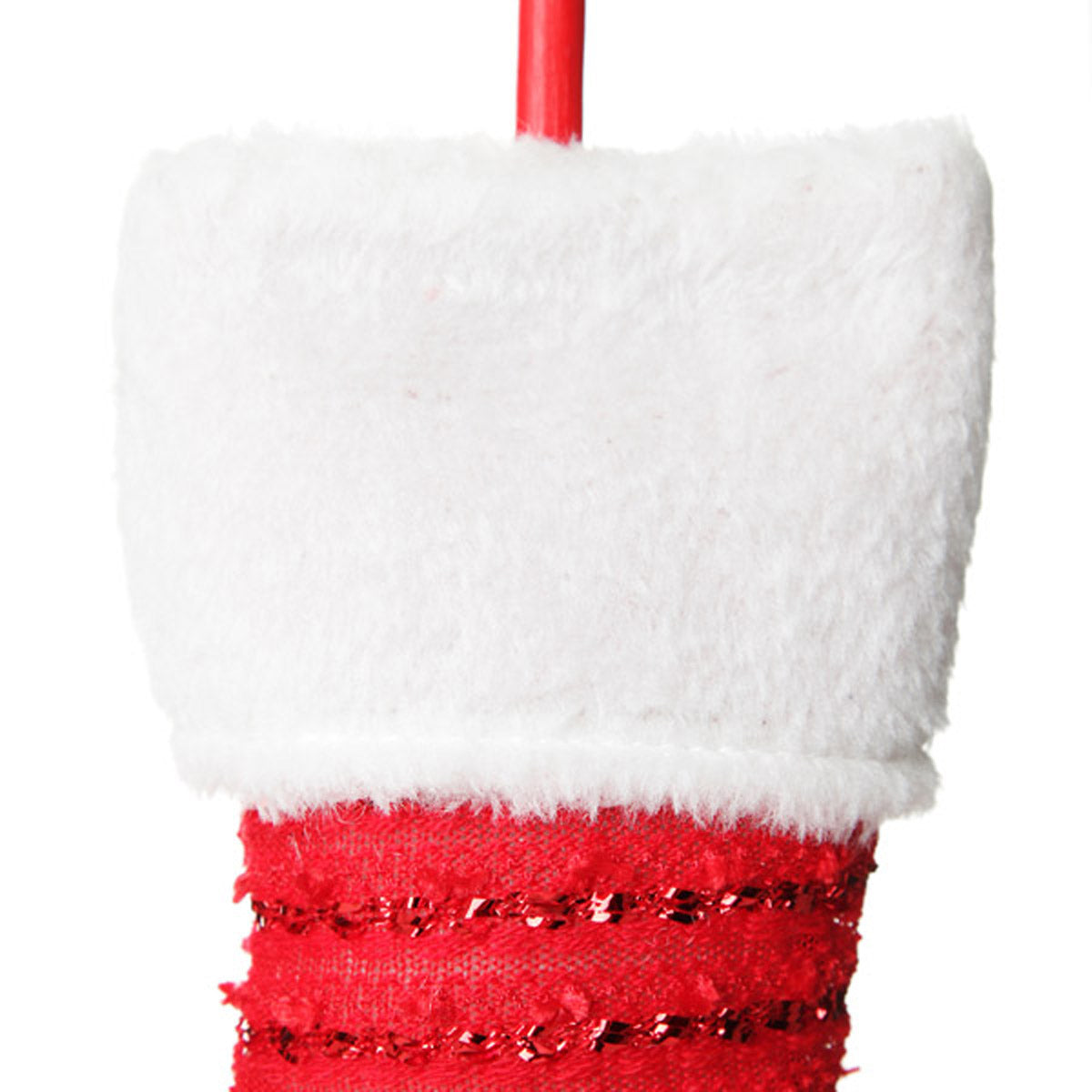 Pair of Red Christmas Elf Legs - Medium - Close up