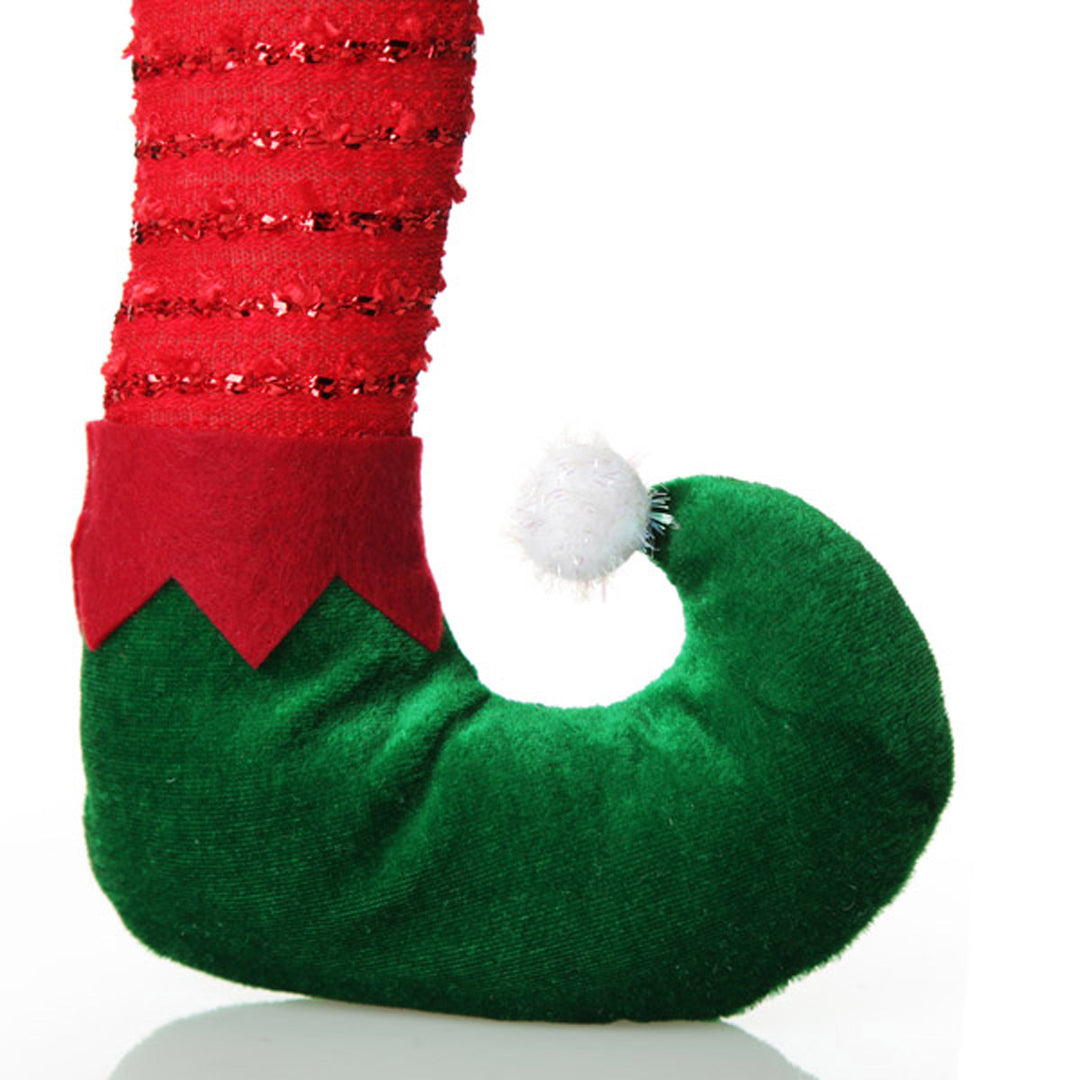 Pair of Red Christmas Elf Legs - Medium - Legs detail