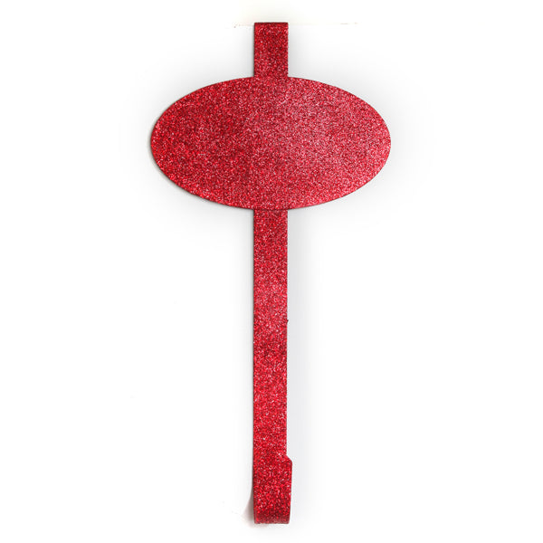 Red Glitter Personalised Wreath hanger