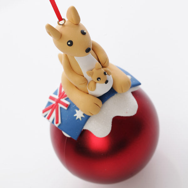Kangaroo Christmas Character Bauble