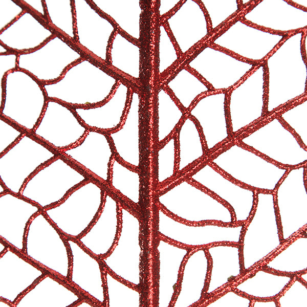 Red Mesh Palm Leaf - Detail