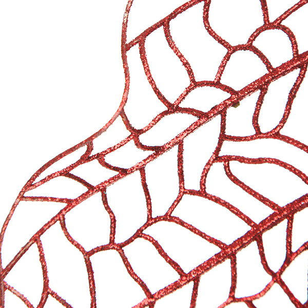 Red Mesh Palm Leaf - Detail