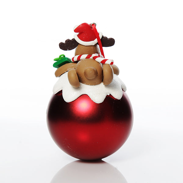 Personalised Red Reindeer Christmas Character - Back