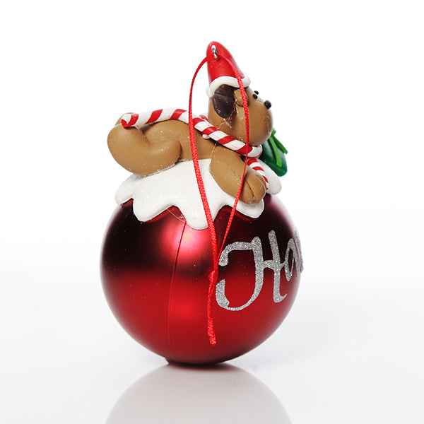 Personalised Red Reindeer Christmas Character - Side