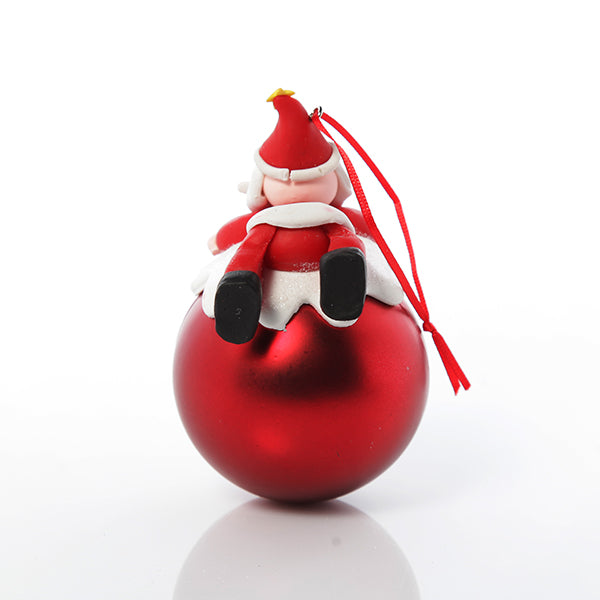 Red Santa Christmas Character Bauble