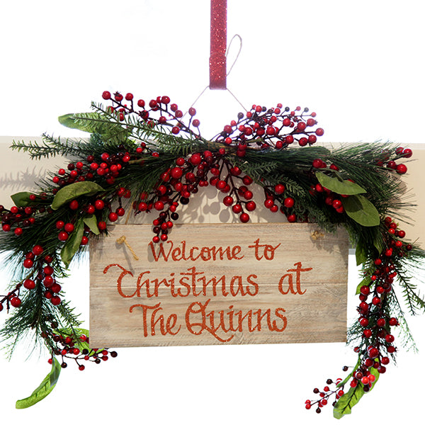 Red Wreath Hanger - Lifestyle