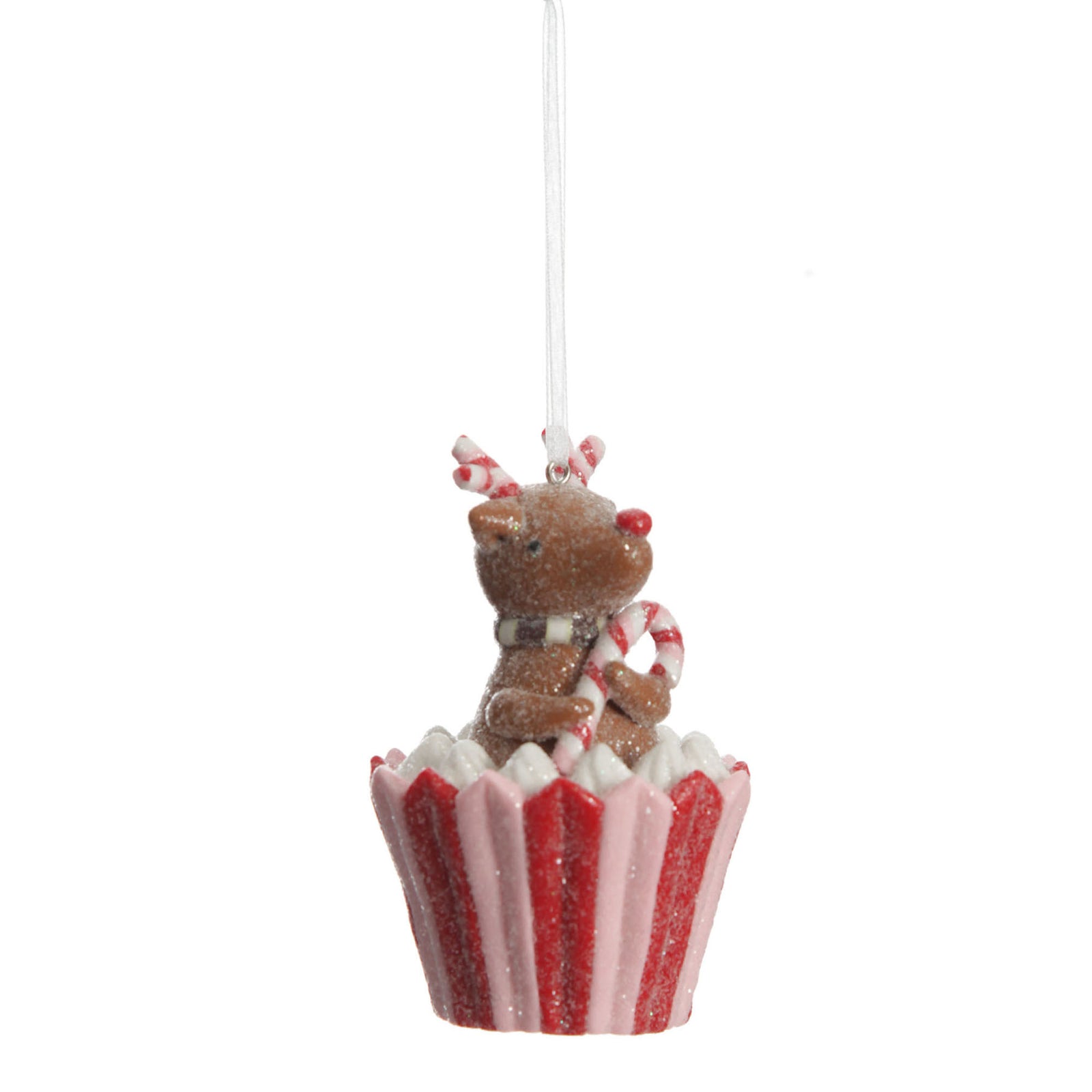 Reindeer Cupcake Christmas Tree Decoration
