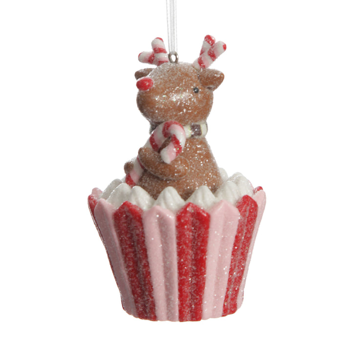 Reindeer Cupcake Christmas Tree Decoration