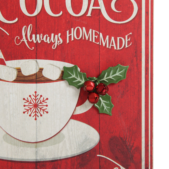 Retro Hot Cocoa Christmas Wall Box Sign