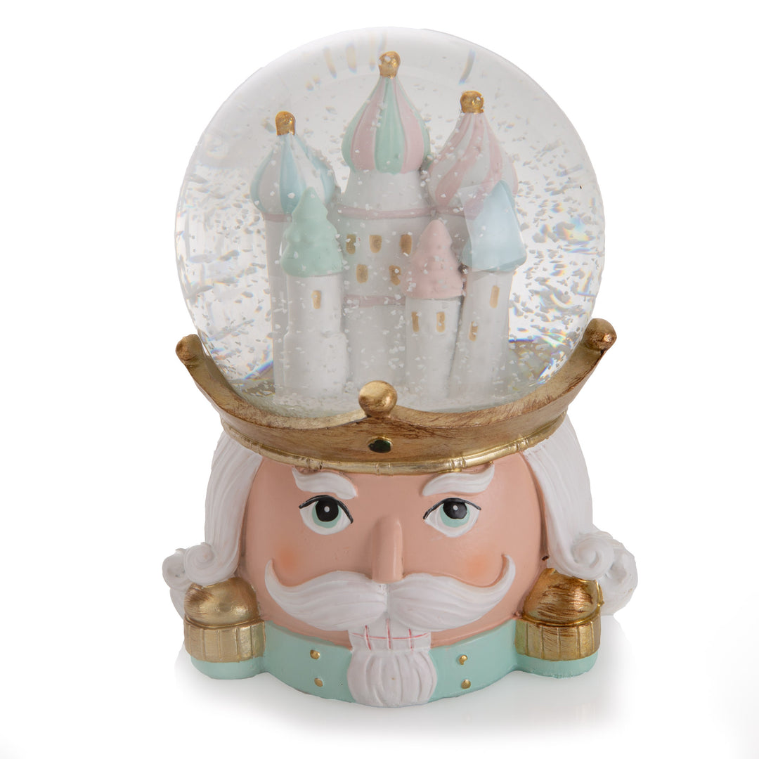 Retro Mint Nutcracker Snow Globe