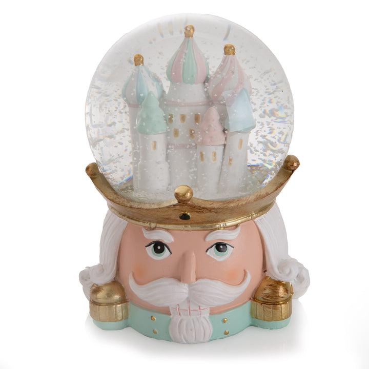Retro Mint Nutcracker Snow Globe