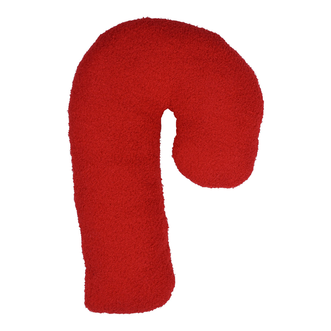 Retro Plush Candy Cane Cushion
